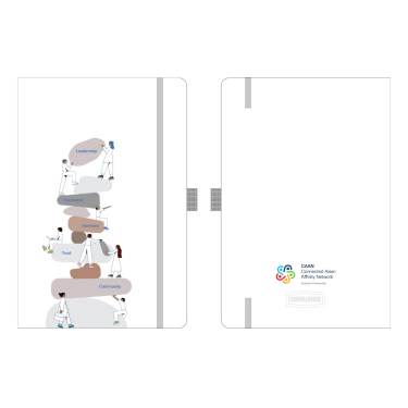 Stacking Rocks Notebook Light Blue